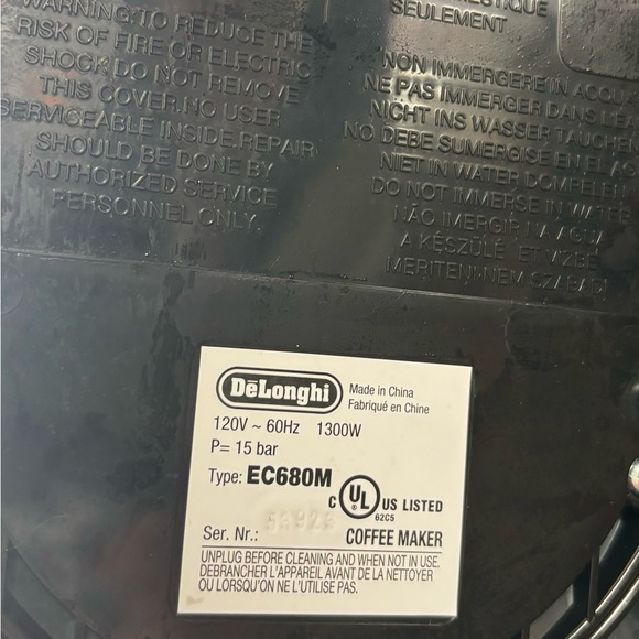 Delonghi Dedica EC680M/Espresso Machine/Coffee Cappuccino Maker/Stainless/Metal - Picture 7 of 7